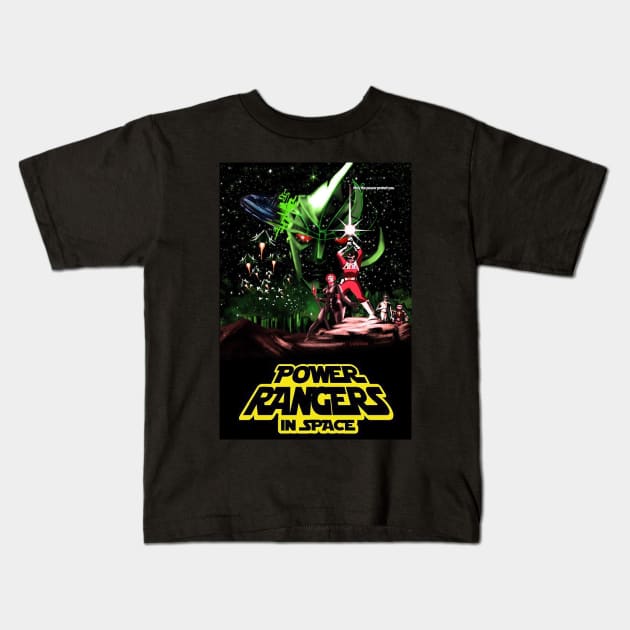 Power Rangers Wars Kids T-Shirt by Ryan_Lindberg